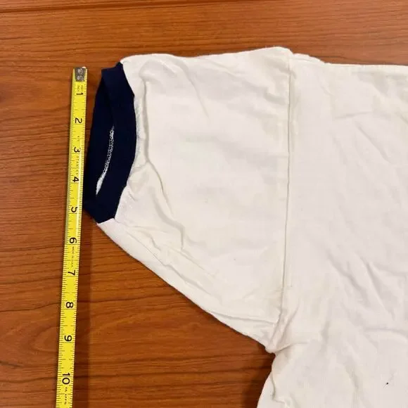 Vtg 70s 80s Champion USMMA Kings Point Merchant Marine Academy Ringer T-Shirt XL - Picture 8 of 11